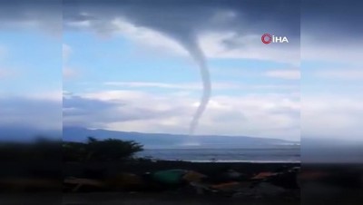  Bodrum’da korkutan hortum kamerada