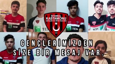 Genç futbolculardan 'Evde kal' çağrısı - İSTANBUL