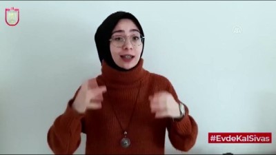 isaret dili - Sivas Valiliğinden '48 saat evde kal' çağrısı Videosu