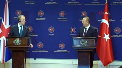 goc dalgasi -  Dışişleri Bakanı Çavuşoğlu:'Rejimin saldırılarına derhal son vermesi yeni bir insanı krizin engellenmesi ve ilave göç dalgasını bertaraf edilmesi hususunda Birleşik Krallıkla görüşlerimiz örtüşüyor' Videosu