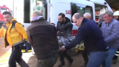 oto tamirhanesi -  Tamir etmek istediği kamyonetin altına kalan işçi yaralandı Videosu