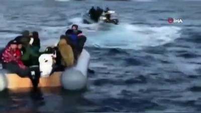 nani -  Yunanlıların ölüme terk ettiği göçmenleri sahil güvenlik kurtardı Videosu