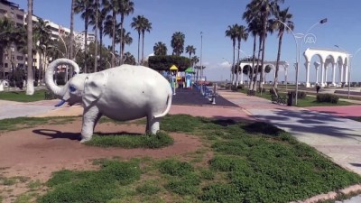 Mersin sahilinde 'koronavirüs sessizliği'