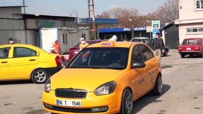 iskit - Başkentte taksi ve servis araçları için dezenfeksiyon istasyonu kuruldu - ANKARA Videosu
