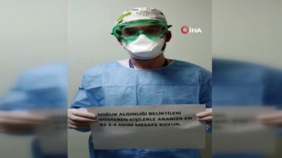  Sadi Konuk Hastanesi çalışanlarından vatandaşlara çağrı