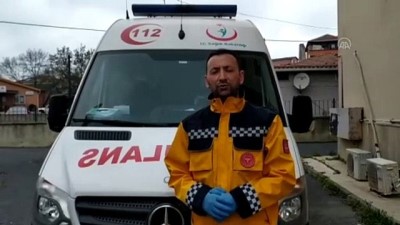 ambulans soforu - Sağlık çalışanından 'Biz Bize Yeteriz Türkiyem' kampanyasına destek - İSTANBUL Videosu