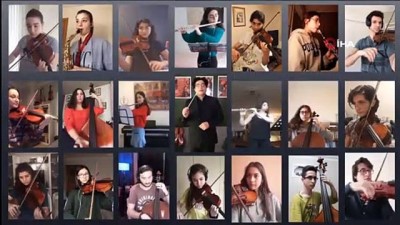  Sağlık çalışanlarına Gençlik Senfoni Orkestrası'ndan klipli destek