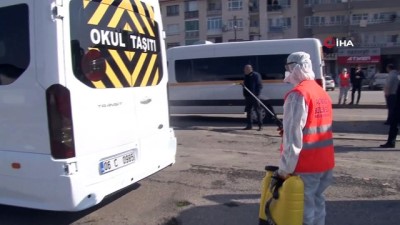 iskit -  Semt pazarı taksi ve servis araçları için dezenfekte istasyonuna dönüştürüldü Videosu