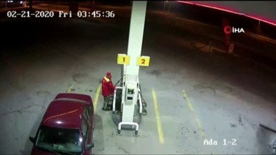 oto hirsizlik -  Çaldıkları otomobille yakıt alan acemi hırsızlar yakayı ele verdi Videosu
