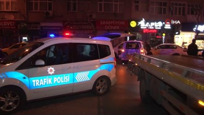polis araci -  Polis otosuna çarptılar kaçmak isterken kaza yaptılar Videosu