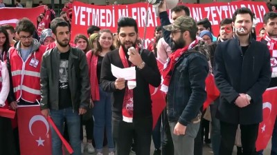  Samsun’da üniversitelilerden 'Bahar Kalkanı Harekatı'na destek