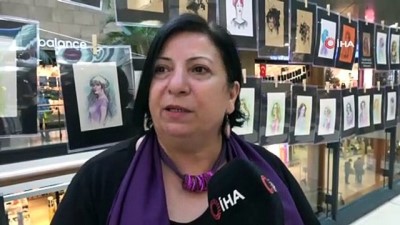 kadin dernekleri -  Türkiye’de 11 yılda cinayete kurban giden 3 bin 150 kadının portresini çizdi Videosu