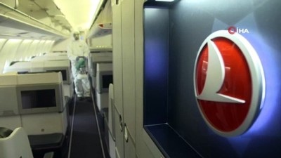 isaf -  THY, korona virüse karşı uçaklardaki dezenfekte çalışmalarının görüntülerini paylaştı Videosu