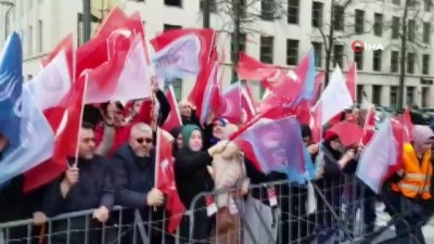  - Brüksel’deki Türkler Cumhurbaşkanı Erdoğan’ı karşılamayı bekliyor