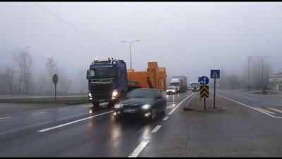 Bolu Dağı'nda sis etkili oluyor - DÜZCE