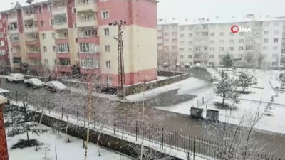 kar surprizi -  Erzurum’da Nisan ayında kar sürprizi Videosu