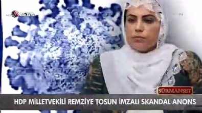 surmanset - HDP'li Remziye Tosun'dan skandal anons! Videosu