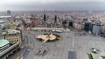 'İstanbul'un Meydanları'nda 'koronavirüs sessizliği' - Taksim Meydanı