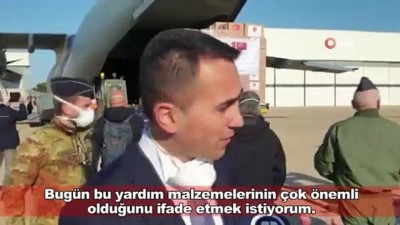  İtalya Dışişleri Bakanı Maio yardımlar için teşekkür etti