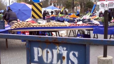 Vatandaşlar pazara ateşleri ölçülerek alınmaya başlandı - KIRKLARELİ