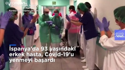 Video | İspanya'nın Katalonya bölgesinde 93 yaşındaki hasta Covid-19'u yendi