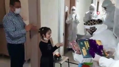 kucuk kiz -  Karantinadaki minik Hatice Kübra’ya sürpriz doğum günü Videosu