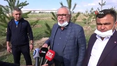  Aksaray'da 'inadına üretim, inadına yatırım' sloganıyla 5 bin fidan toprakla buluştu