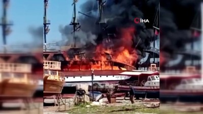 oksijen tupu -  Alev alev yanan katamaranda can pazarı Videosu