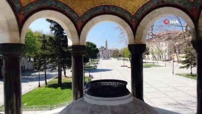  - İstanbul’da tarihi meydanların boş hali havadan görüntülendi