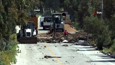  Su borusu bomba gibi patladı...Ortalık savaş alanına döndü