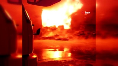  Trabzon’da balık fabrikasının soğuk hava deposunda yangın