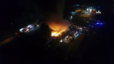  Trabzon’da balık fabrikasının soğuk hava deposunda yangın