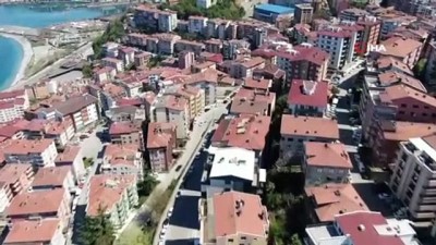  Zonguldak'ta boş cadde ve sokaklarda sessizlik hakim