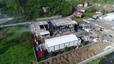 soguk hava deposu -  Balık fabrikasında çıkan yangının boyutu gün ağarınca ortaya çıktı Videosu