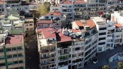 sisme havuz -  Sokağa çıkamayan vatandaşlar terasta keyif yaptı Videosu