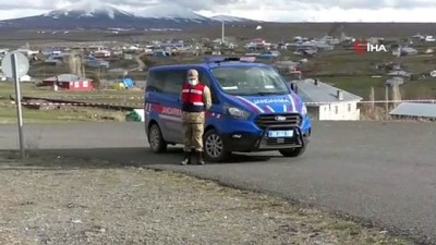 guvenlik onlemi -  Kars’ta karantinaya alınan köye giriş çıkış yasak Videosu
