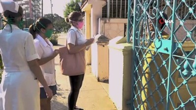 semptom -  - Küba'da sağlıkçılar korona vakalarını tespit için kapı kapı dolaşıyor Videosu
