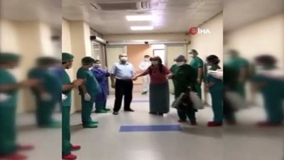 yogun bakim unitesi -  Hatay'da koronavirüs tedavisi tamamlanan iki hasta alkışlarla taburcu oldu Videosu
