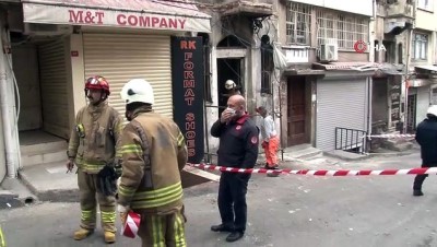 canli yayin -  Fatih’te bir binada çökme meydana geldi Videosu