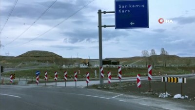 gesi -  Horasan-Karakurt-Kağızman yolu trafiğe kapatıldı Videosu
