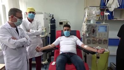  Virüsü yenen hemşire, başka hastalar için bağışta bulundu