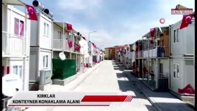 konteyner kent -  Bakan Soylu'dan konteyner kentte 23 Nisan coşkusu paylaşımı Videosu