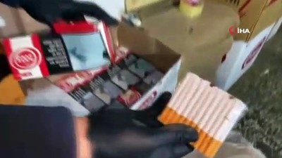 bandrol -  Kaçak sigara imalathanesine çevrilen çatı katına baskın: 6 ton tütün ele geçirildi Videosu