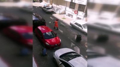 belediye iscisi -  Temizlik işçisi Türk bayrağıyla oynayıp 23 Nisan’ı kutladı Videosu