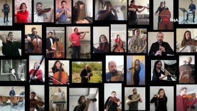 senfoni orkestrasi -  Trakya Üniversitesi Balkan Senfoni Orkestrası’ndan “Evde İstiklal Marşı” Videosu