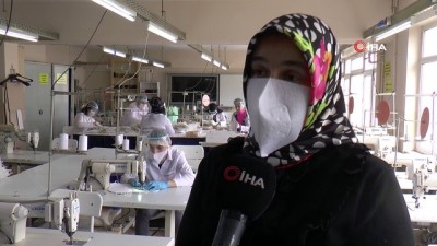 partikul -  Kağıthaneli öğrenciler günde 10 bin maske üretiyor Videosu