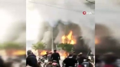 gaz bombasi -  - Lübnan'da banka şubeleri ateşe verildi Videosu