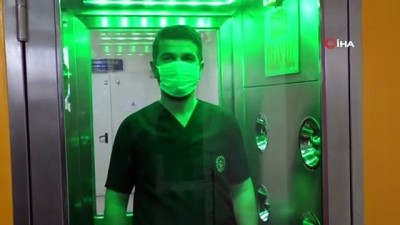  1 dakikada virüs ve bakterileri temizleyen kabin üretildi