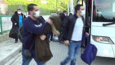 ogrenci yurtlari -  Rusya’dan tahliye edilen 129 Türk vatandaşı Giresun’da karantinaya alındı Videosu