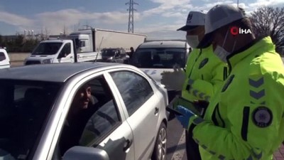  Konya’ya giriş çıkışlarda sıkı Korona virüs denetimi